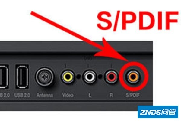 1,先在小米电视机的背面找到s/pdif 插口,如下图所示.stdarling