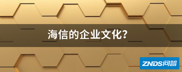 海信的企业文化?