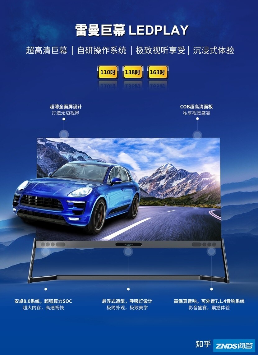 雷曼又将发布110吋以上家用巨幕显示产品LEDPLAY系列