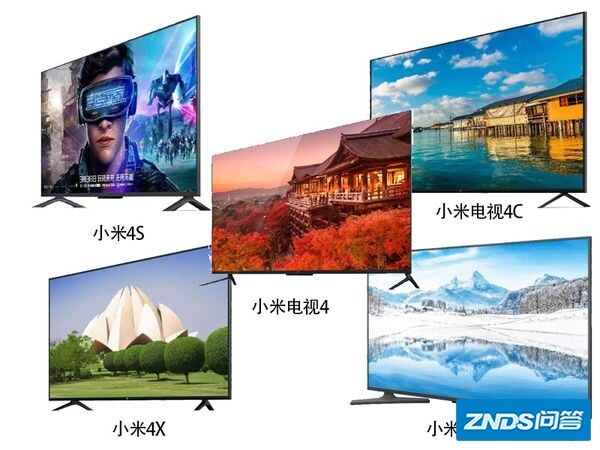 小米电视4A65寸、4C65寸、4X65寸电视机有什么区别?