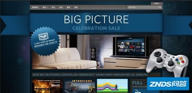 steam游戏在电视上玩方便吗