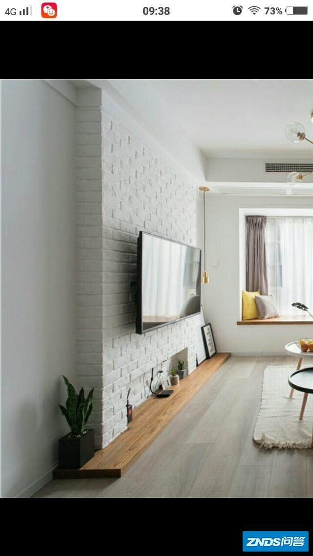 电视墙有柱子,如何装饰比较好?