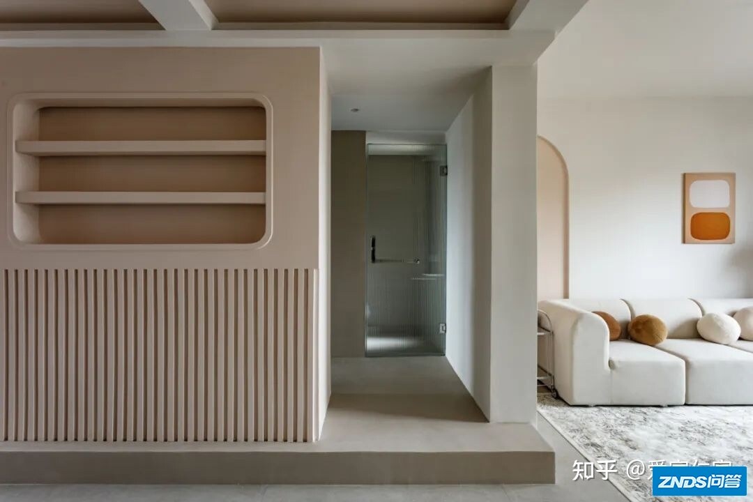 70㎡同户型上下打通，浅橘色系+微水泥、悬浮楼梯+书柜 ...-4.jpg
