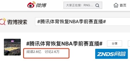 腾讯悄悄恢复NBA转播，这事说明了什么？