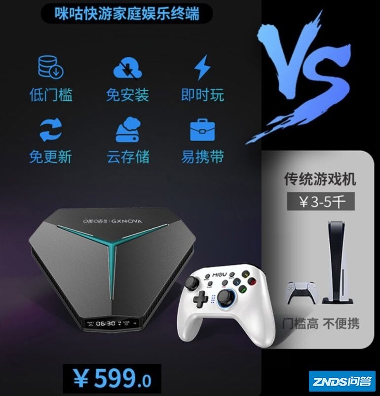 咪咕快游口气不小啊！居然想干掉PS5?
