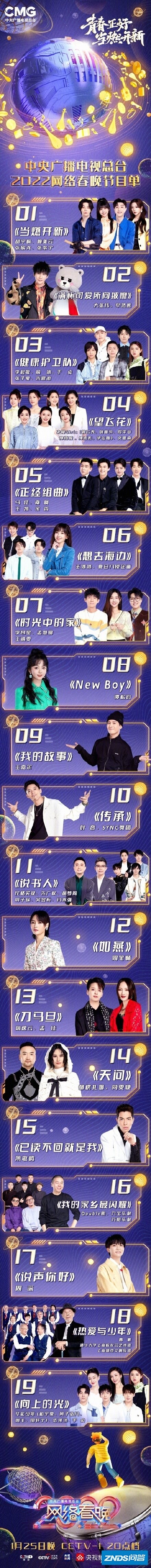 央广2022网络春晚节目单公布：19个节目，无一顶流，实力 ...