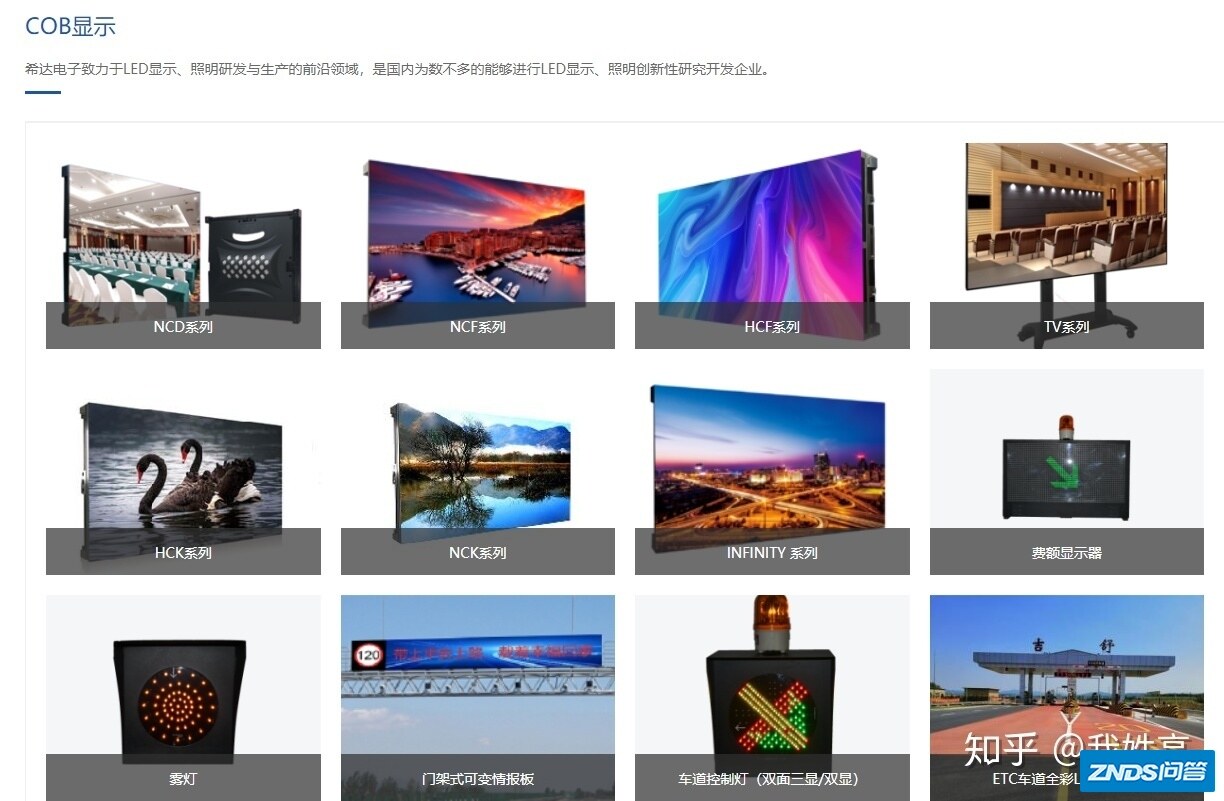 COB小间距领域的牌子企业有哪些?
