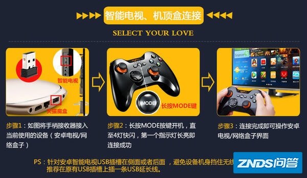 电视如何玩手柄游戏