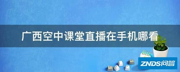 广西空中课堂直播在手机哪看