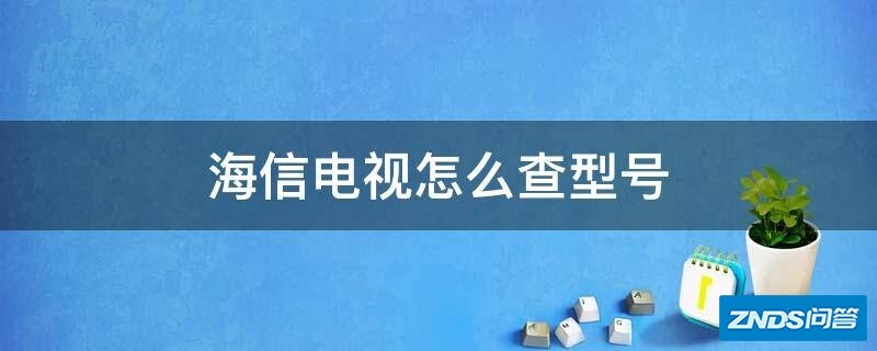 海信电视怎么查型号