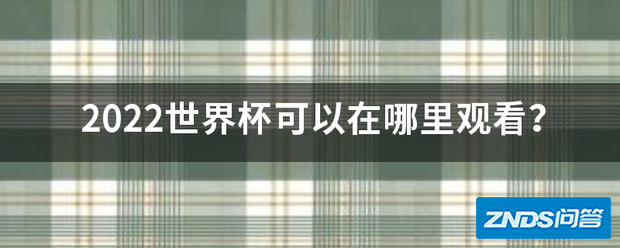2022世界杯可以在哪里观看?