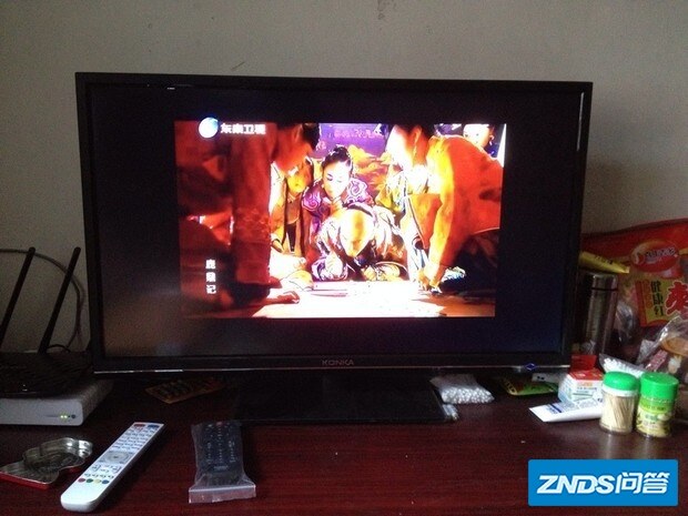 康佳 LED32F2900CE智能电视链接华为的超清电视盒子看3D影片...