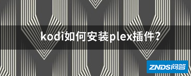 kodi如何安装plex插件?